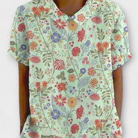 Women's Short-sleeve Printed Pullover Shirt