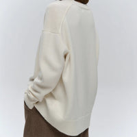 Loose And Warm Simple Pullover Solid Color Knitted Sweater