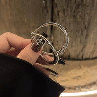 Y2K Textured Open Heart Hoop Earrings For Women, Dainty Silver Tone Large Heart Hoop Earrings, Trendy Sweet Cool Punk Jewelry Gift