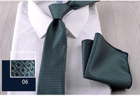 Business Formal Wear Casual Tie Pocket Square Combination