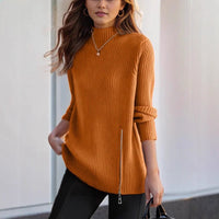 Women's Half Turtleneck Loose Outer Wear Knitwear Top