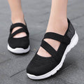 Fly Woven Mesh Breathable Soft Bottom Non-slip Flat Women's Shoes