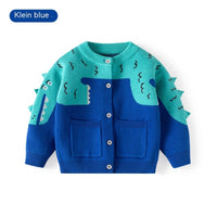 Little Dinosaur Knitted Boys' Cardigan Sweater