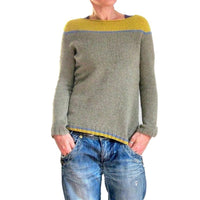 Round Neck Loose Multicolor Pullover Sweater