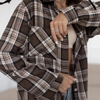 Shirt Women's Retro Style All-matching Striped Long Sleeve