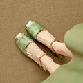 New Chinese-style Closed-toe Hollow-out Sandals For Women