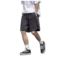 Men's Denim Shorts Straight-Leg Casual Shorts