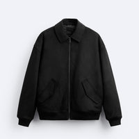 Men's Quilted Suede Texture Lapel Jacket