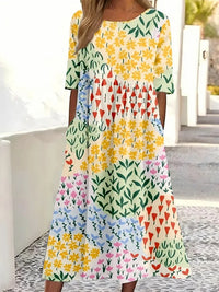 Fashion Digital Printing Large Width Dress