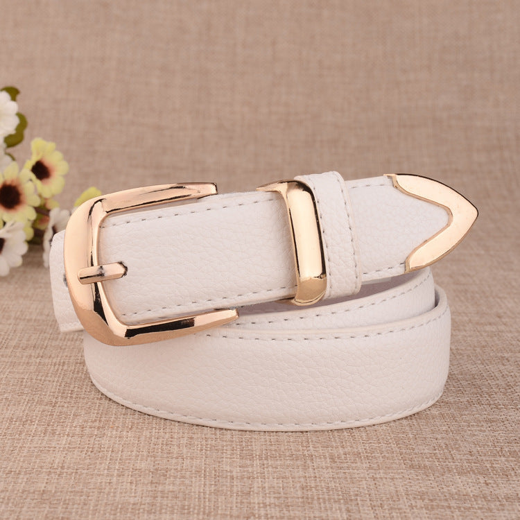 Women's Paint Alloy Buckle Pant Belt