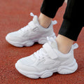 Velcro New Primary And Secondary School Students White Sneaker