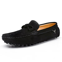 Low-top Slip-on Suede Leather Flat Bottom Oversized Shoes