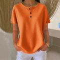 Summer New Solid Color Pullover Loose Top