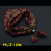 Floral British Retro Fashion Suit Scarf
