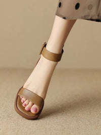 Retro Ankle-strap High Heels Women's Platform