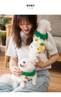 Pineapple Backpack Dog Clothes Pet Cute Breathable