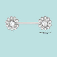 Stainless Steel Pin Adhesive Nail Butterfly Colorful Crystals
