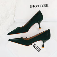 Fashion Simple Stiletto High Heel Shallow Mouth Pointed Toe All-match Women's Shoes