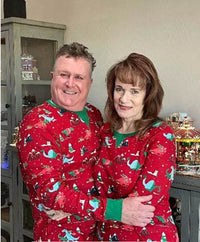 Christmas Printed Parent-child Long Sleeved Pajama Suit