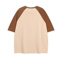 Men's Stitching Raglan Short-sleeved Casual Top