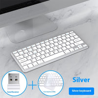 Wireless Keyboard Mouse Ultra-thin Suit Rechargeable Mute Bluetooth