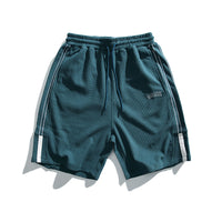 Japanese Style Beige Plaid Knitted Loose Straight Casual Shorts
