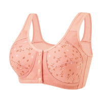 Women's Print No Underwire Wide Strap Waistcoat New Plus Size Bra