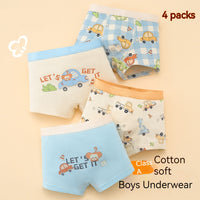 Boys' Cotton Printing Boxer Shorts