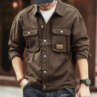 High-grade Overalls Loose American Retro Lapels Jacket