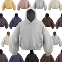 Machete Cropped Hoodie 25 Winter New American Velvet