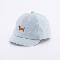 Babies' Spring And Summer Denim Puppy Cute Small-month Baseball Cap