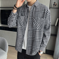 Men's Plaid Shirt With Long Sleeves