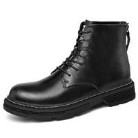 Fashion Zipper Tooling Boots Outdoor Leisure Platform