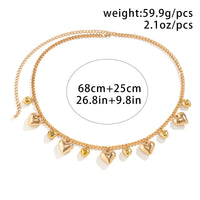 Accessories Casual Simple Big Heart Tassel Waist Chain Ladies