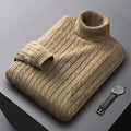 Men's Turtleneck Sweater Fleece-lined Thickened
