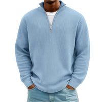 Men's Hoodie Waffle Knit Pullover