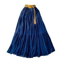 Mid-length Casual High Waist Slimming Large Hem Puffy Cake Dress