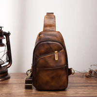 Men's Retro Outdoor Multi-Functional Crossbody Bag