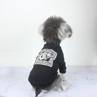 Pet Autumn And Winter Plus Velvet Tiger Head Sweater Fashion Casual Clothes