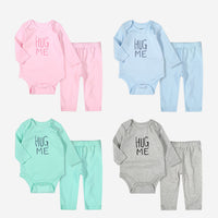 Two-piece Infant Long-sleeved Crawling Suit Trousers