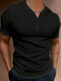 Summer Fashion Men's V-collar Short Sleeve Coat