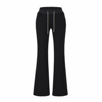 Adorned With Beaded Chains Flared Casual Trousers
