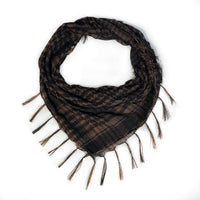 Network Silk Houndstooth Square Keffiyeh Military Fans Tactical Tassel Desert Scarf