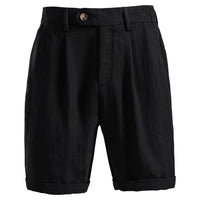 Business-Casual Lyocell Cotton Shorts Old Money Style