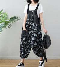 Vintage Suspender Jumpsuit And Leggings