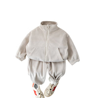 Sports Zipper Coat Children's Two-piece Suit