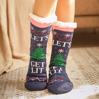 Coral fleece floor socks