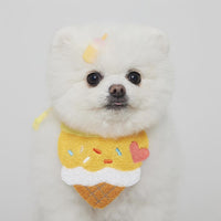 Cute Ice Cream Dog Bib Cat Pet Saliva Pocket Saliva Towel
