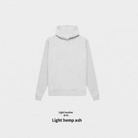 Autumn Winter Fleece-Lined Solid-Color Hoodie