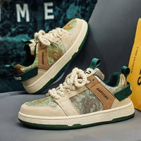 Secret Forest Oil Painting Version Trend Everything Sports Casual Board Shoes